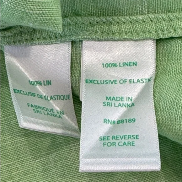 Lilly Pulitzer Light Green Mialeigh Linen Top - Jade Lime X - Picture 10 of 10